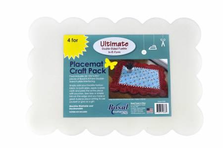 Double Sided Fusible Placemat Craft Pack 12-1/2in x 18-1/4in 4pk PM-8B