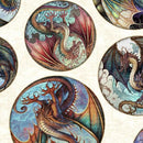Dragon Fyre-Dragon Round Picture Patches 2600-29928-E