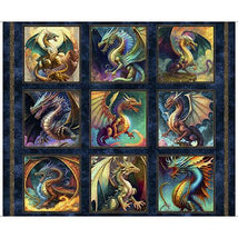 Dragon Fyre-Large Dragon Picture Patches 36" Panel 2600-29926-N