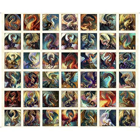 Dragon Fyre-Small Dragon Picture Patches 36" Panel 2600-29927-E