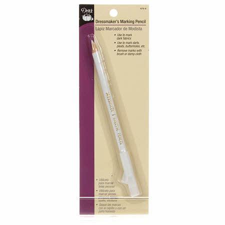 Dressmakers Marking Pencil With Brush White 675-9