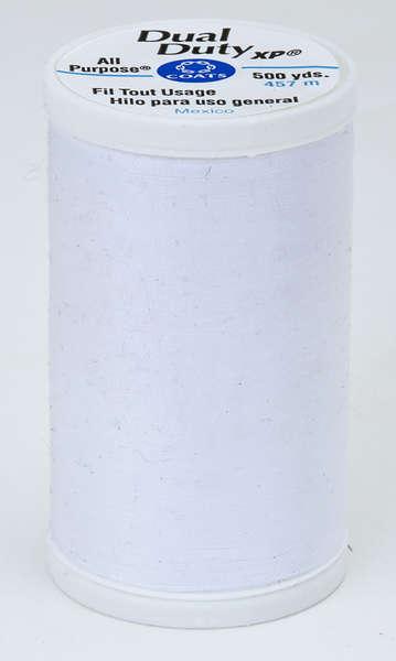 Coats & Clark All Purpose White Polyester Thread, 500 yards/457 meters