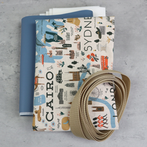 Easy Tote Bag Fabric Kit - City Guide