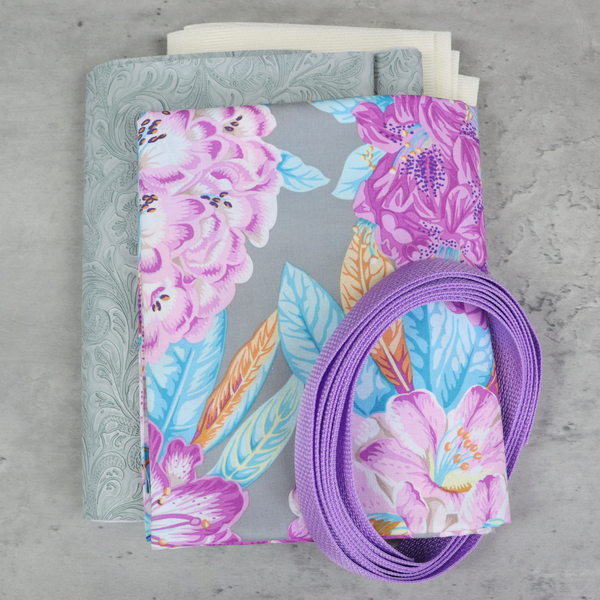 Easy Tote Bag Fabric Kit - La Flor Morada