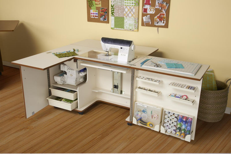 Eclipse Sewing Cabinet White - Tailormade E-W001