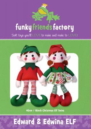 Edward & Edwina Elf Pattern - 16in Stuffed Soft Toy - FF4026
