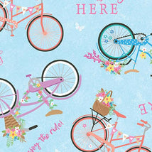 Enjoy The Ride-Springtime Bicycles Light Blue 14273-05