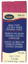 Extra Wide Double Fold Bias Tape 3yd Hot Magenta 117206231