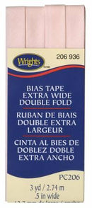 Extra Wide Double Fold Bias Tape 3yd Rosewater 117206936