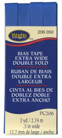 Extra Wide Double Fold Bias Tape 3yd Royal 117206050
