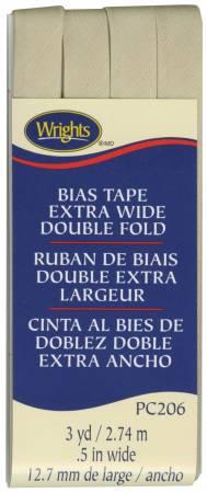 Wrights Extra Wide Double Fold Bias Tape Khaki