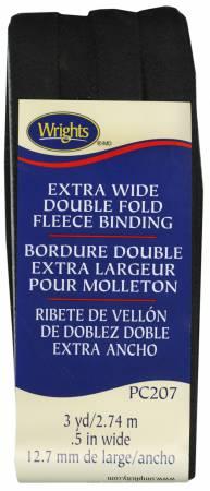 Extra Wide Double Fold Fleece Binding Black 117207031