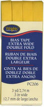 Extra Wide Double Fold Tape 3yd Yellow 117206079