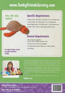 Stu the Sea Turtle Pattern - 12in Stuffed Soft Toy - FF4514
