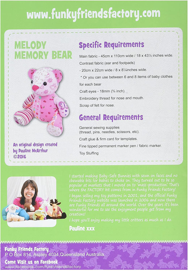 Melody Memory Bear Pattern  FF4644
