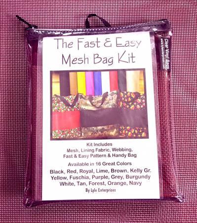 Fast and Easy Burgundy Mesh Bag Kit MBK-313