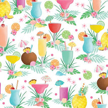Flamingal Pals-Tropical Drinks White 14299-09