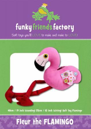 Fleur the Flamingo Pattern- 19in Stuffed Soft Toy - FF4033