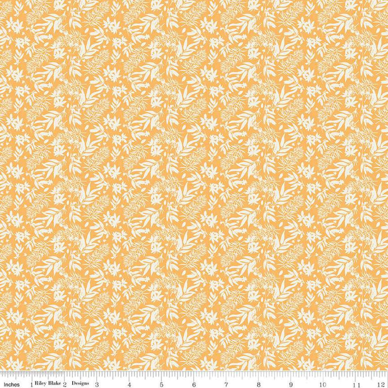 Floral Gardens-Leaves Yellow CD14365-YELLOW