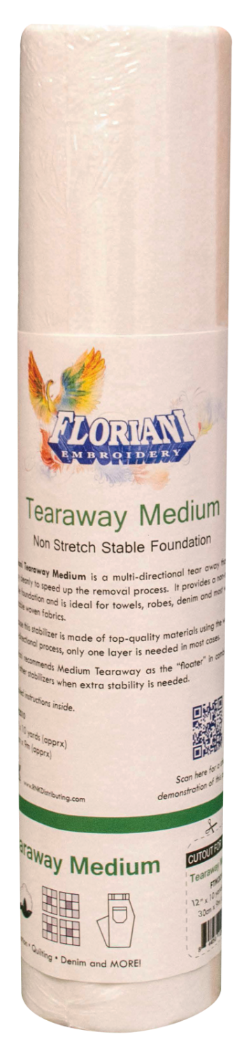 Floriani Medium Weight Tearaway 12"x10yds FTM1210