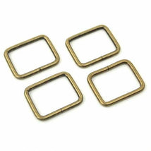 Four Rectangle Rings 1" Antique STS111AT