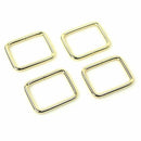 Four Rectangle Rings 1" Gold STS111GT