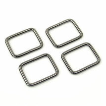 Four Rectangle Rings 1" Gunmetal STS111BT