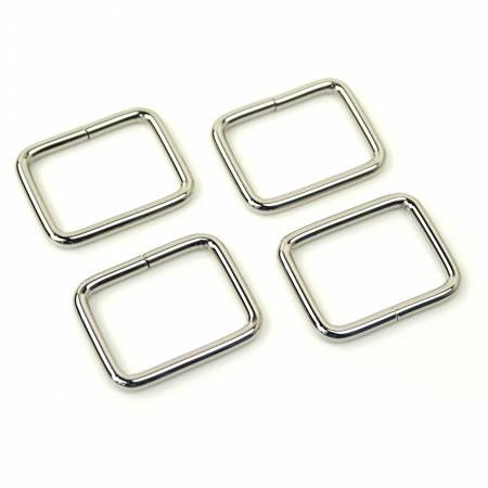 Four Rectangle Rings 1" Nickel STS111ST