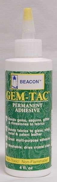 Gemtac Permanent Adhesive 4 oz 82348