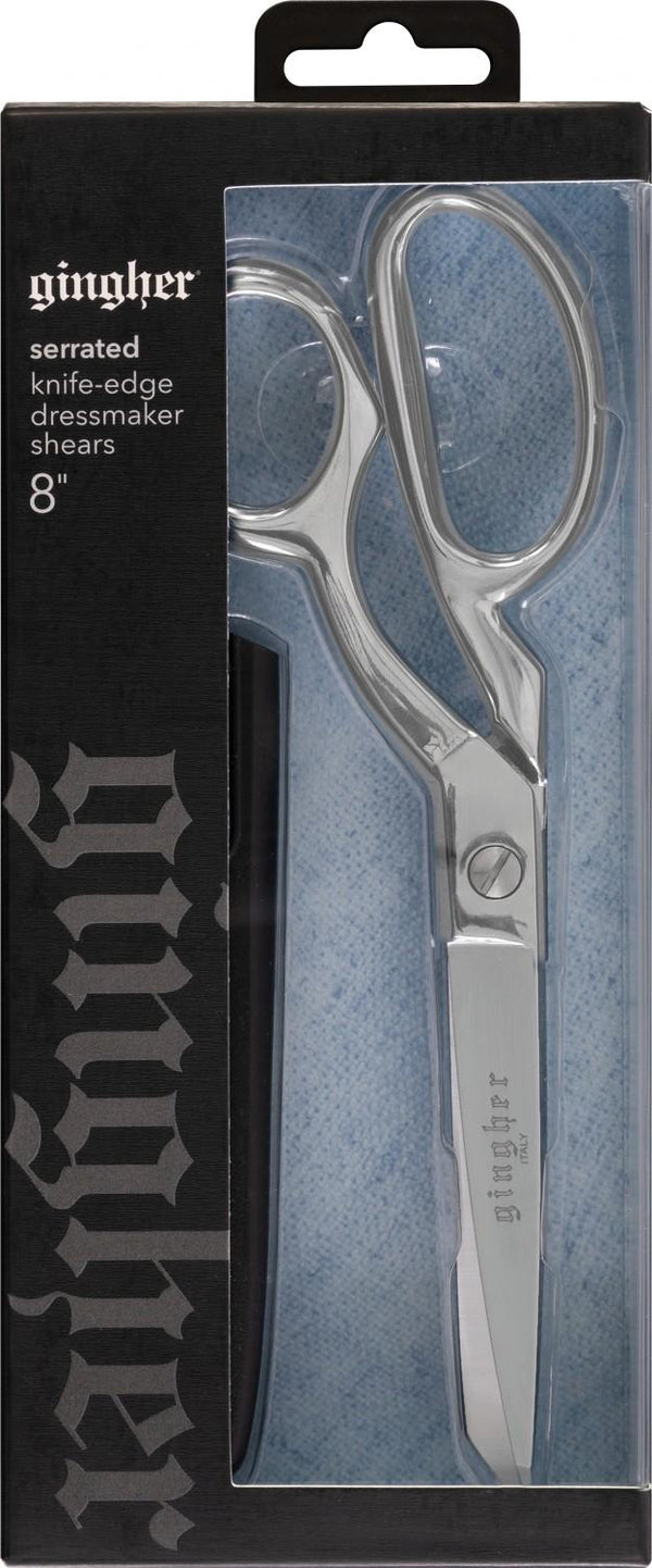 Gingher Micro-Serrated Edge/Knife Edge Dressmaker Shears 8