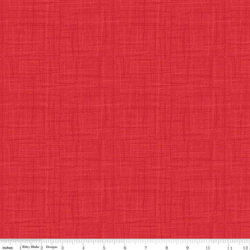 Grasscloth Cottons-Red C780-RED