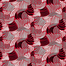 Crimson Garden-Abstract LinesRed/Gray 1197-89