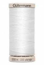 Hand Quilting Cotton Thread 200m/219yds White 738219-5709