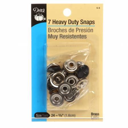 Heavy Duty Snaps 7ct Navy 5-5