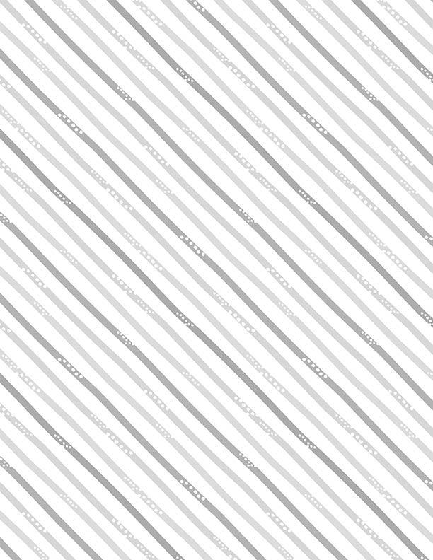 Hello Sunbeam-Diagonal Stripes White 24508-191