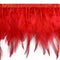 Julie Feather Fringe Trim 5" Red - IR6144RD