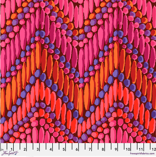 Kaffe Fassett Collective February 2023-Beaded Curtain Red PWGP191.RED