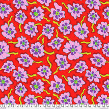 Kaffe Fassett Collective August 2023-Camo Flower Red PWBM088.RED