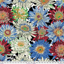 Kaffe Fassett Collective August 2023-Tropical Water Lilies Contrast PWPJ119.CONTRAST