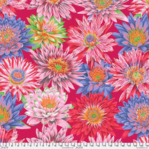 Kaffe Fassett Collective August 2023-Tropical Water Lilies Red PWPJ119.RED