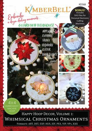 Kimberbell-Happy Hoop Decor Whimsical Christmas Ornaments KD568
