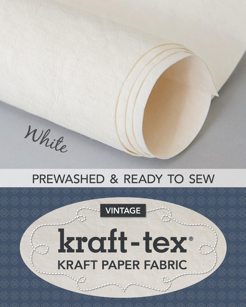 Kraft-Tex Roll White Hand Dyed & Prewashed 20406CT