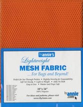 Lightweight Mesh Fabric - Pumpkin - 18x54in SUP209-PUMP