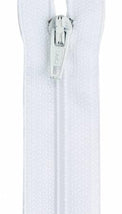 Lightweight Polyester Coil 1-Way Separating Zipper 10in White F4910-WHT