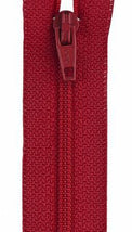 Lightweight Polyester Coil 1-Way Separating Zipper 16in Red F4916-128