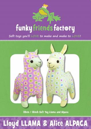 Lloyd Llama & Alice AlpacaPattern - 13in Stuffed Soft Toy - FF4668