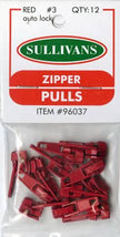 Make-A-Zipper Pulls Red 96037