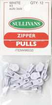 Make-A-Zipper Pulls White 96033