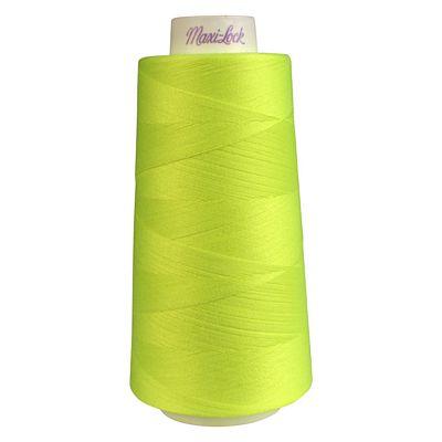 Maxi-Lock Polyester Serger Thread: 3000yds 50wt - Neon Yellow - 51-32819