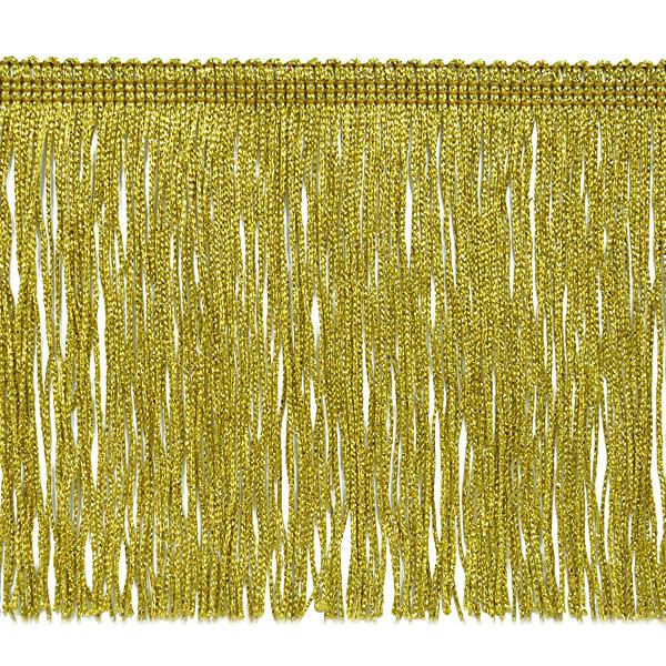 Metallic Chainette Fringe Trim 6" Gold IR6912GL
